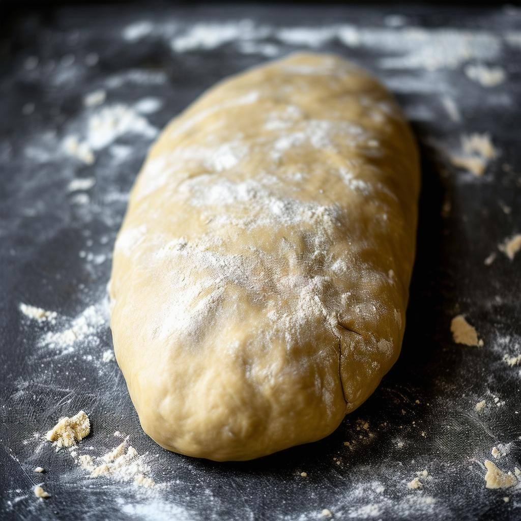 Wrap the dough in plastic wrap and let it rest for at least 30 minutes at room temperature